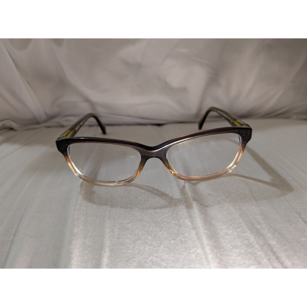 Coach Women's Eyeglasses HC6089 5400 Brown Green Clear Cat Eye 51-16-135